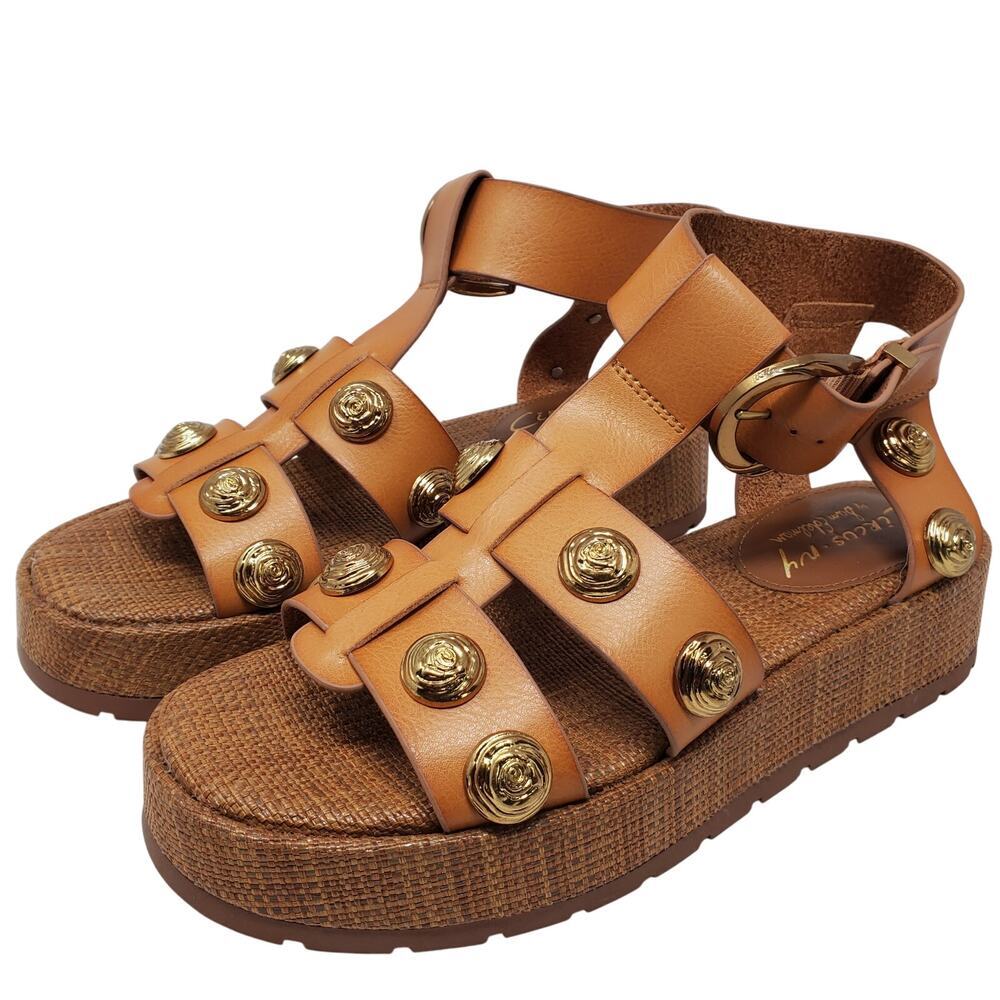 Circus NY by Sam Edelman Women Katy Stud Platform Fisherman Sandals Size 7.5M